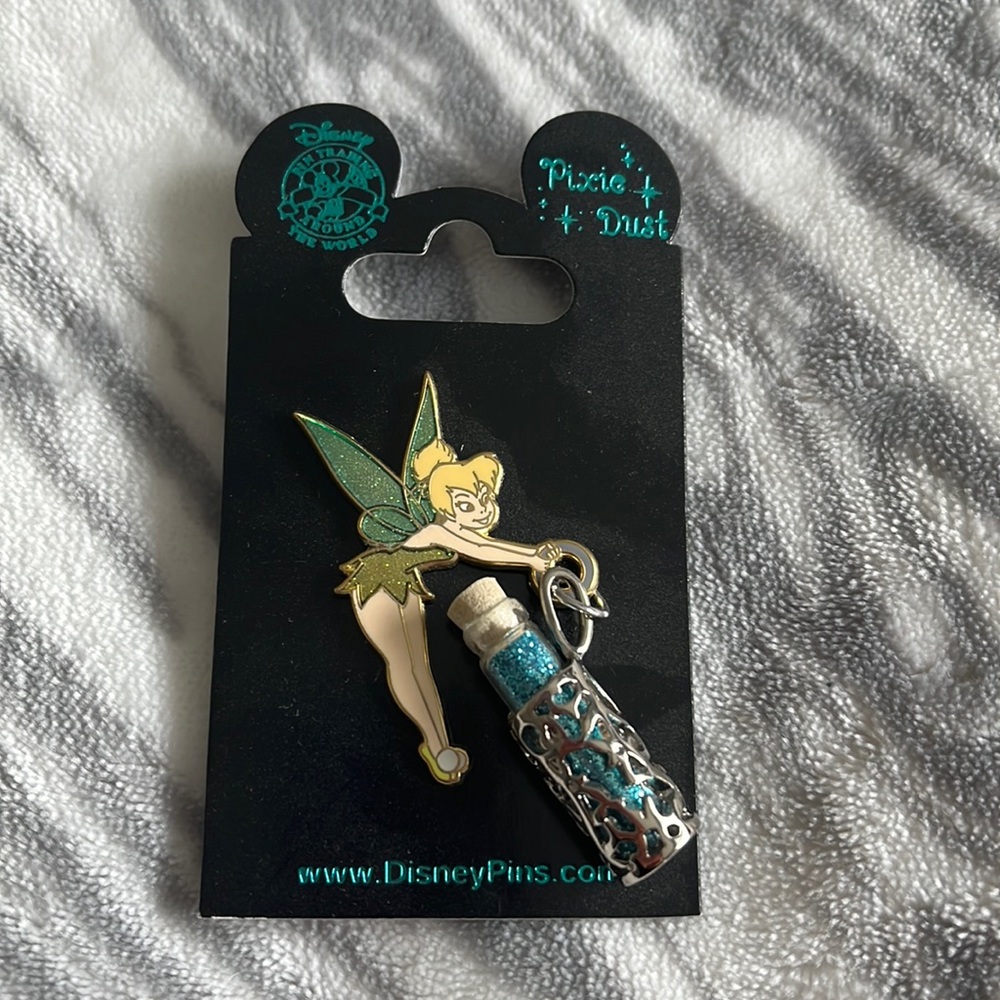 tinker bell and pixie dust pin